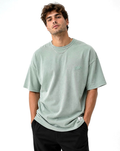تیشرت گرم بالا PULL&BEAR 🇪🇸 سبز پاستیلی
