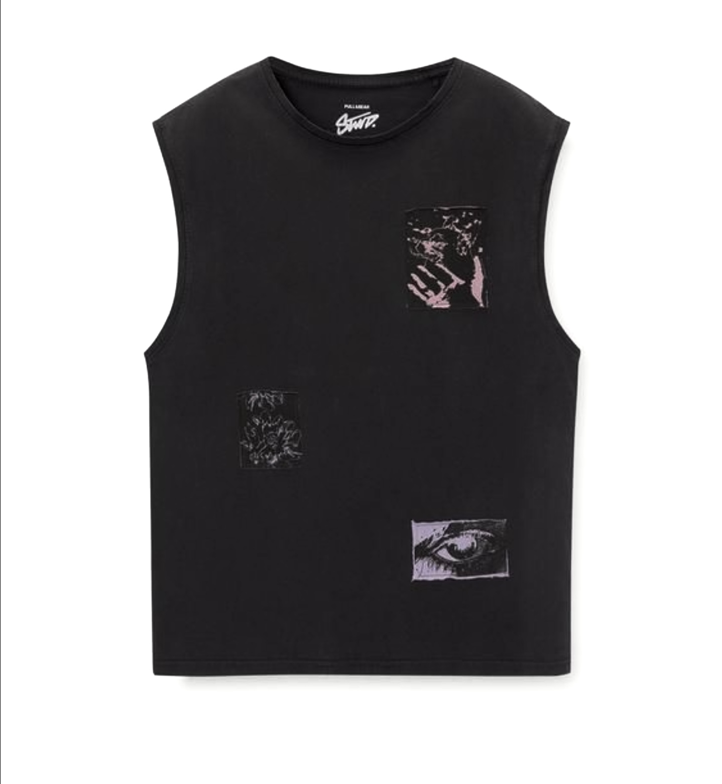 تنگ تاپ برند PULL&BEAR 🇪🇸 ذغالی