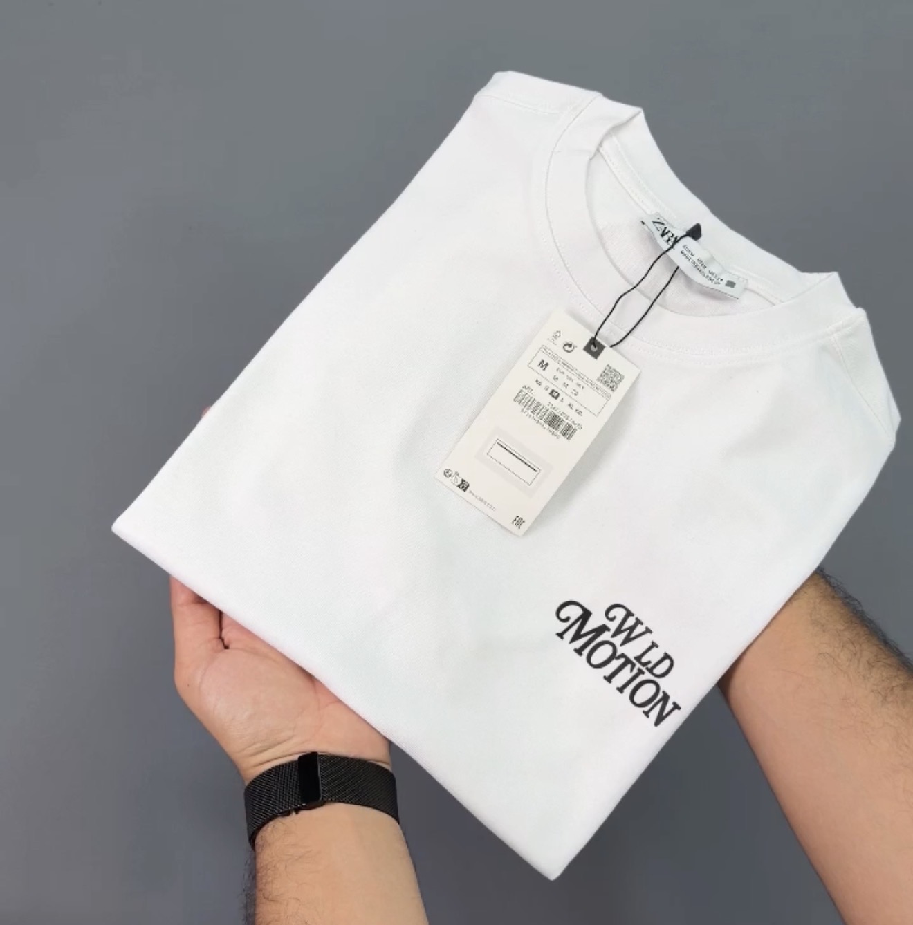 تیشـرت برند زارا سفید ZARA 🇪🇸