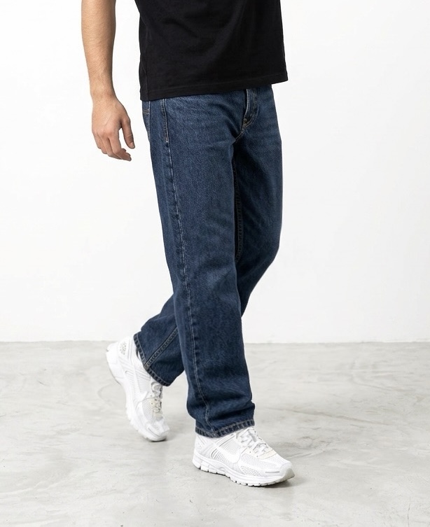 شلوار جین نیم بگ JACK&JONES_5 🇩🇰 سرمه‌ای