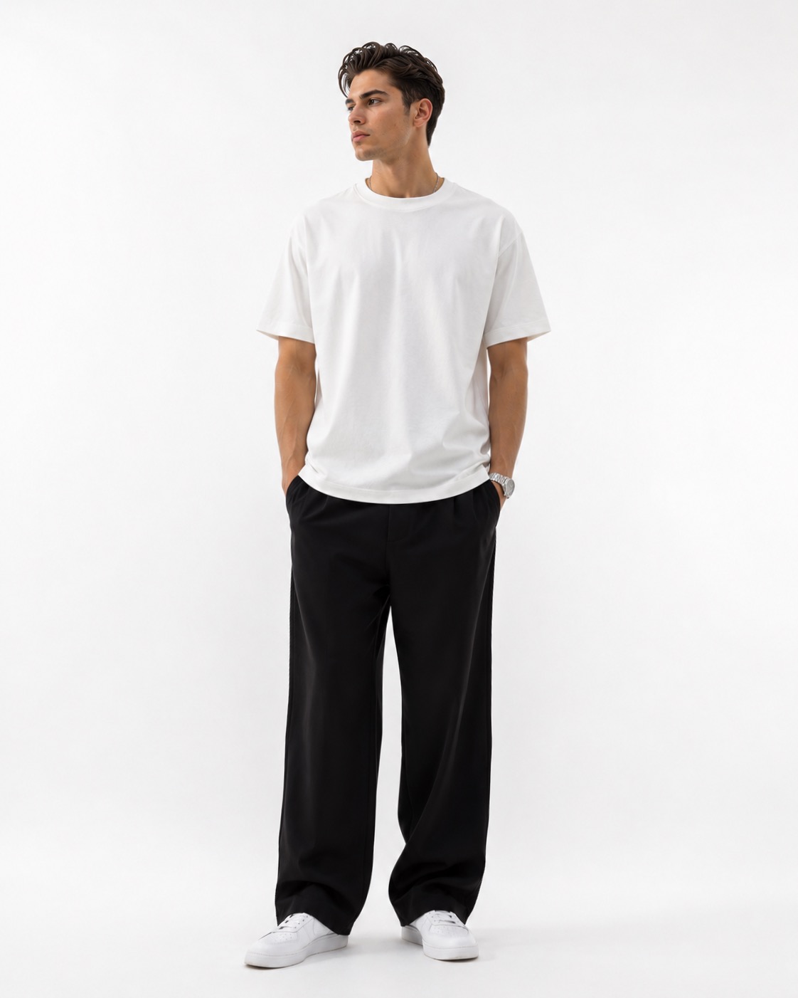 تیشرت پارچه ویفری PULL&BEAR_12 🇪🇸