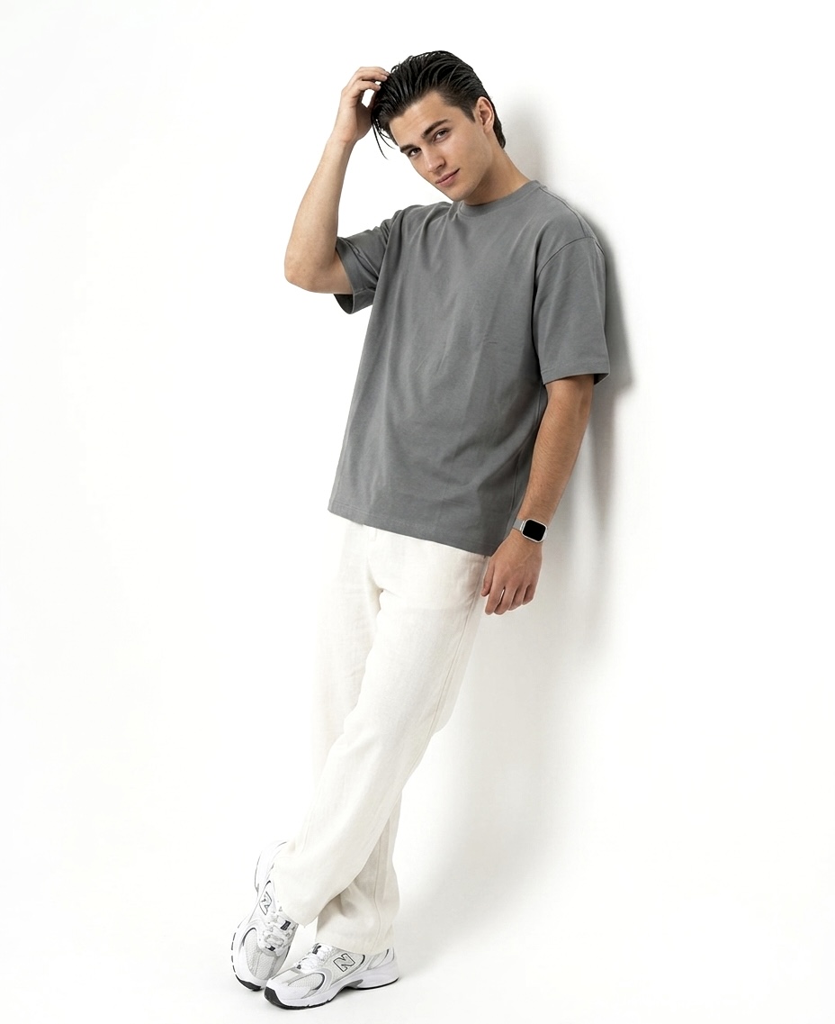 تیشرت برند H&M_6 🇸🇪 خاکستری