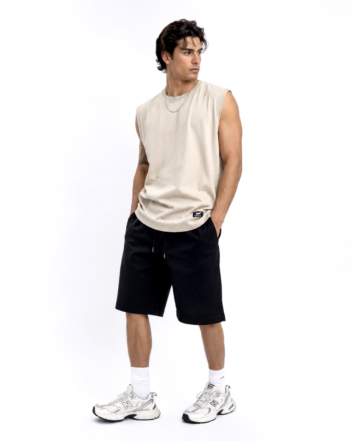 تنگ تاب برند پل اند بیر کرم PULL&BEAR 🇪🇸