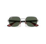 عینک ریبن فراری مشکی نقرهای عدسی سبز مدل RayBan RB3794-M 🇮🇹