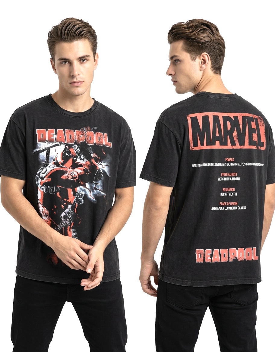 تیشرت MARVEL ذغالی تیره