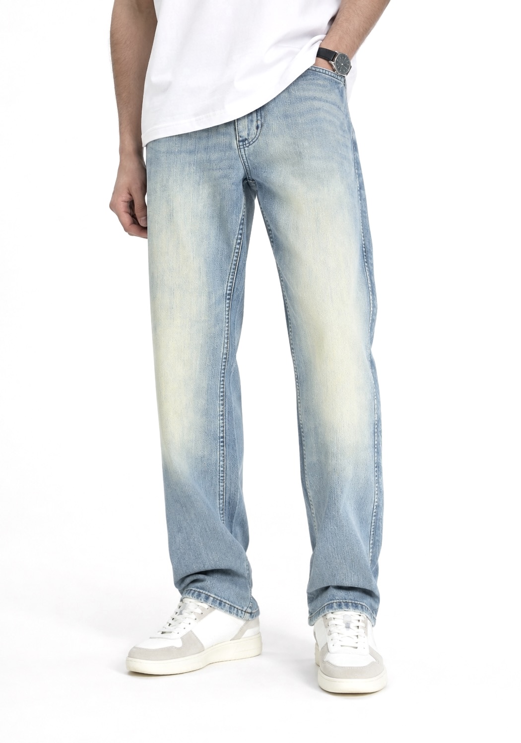شلوار جین رانگلر WRANGLER_22 🇺🇸 آبی یخی چرک