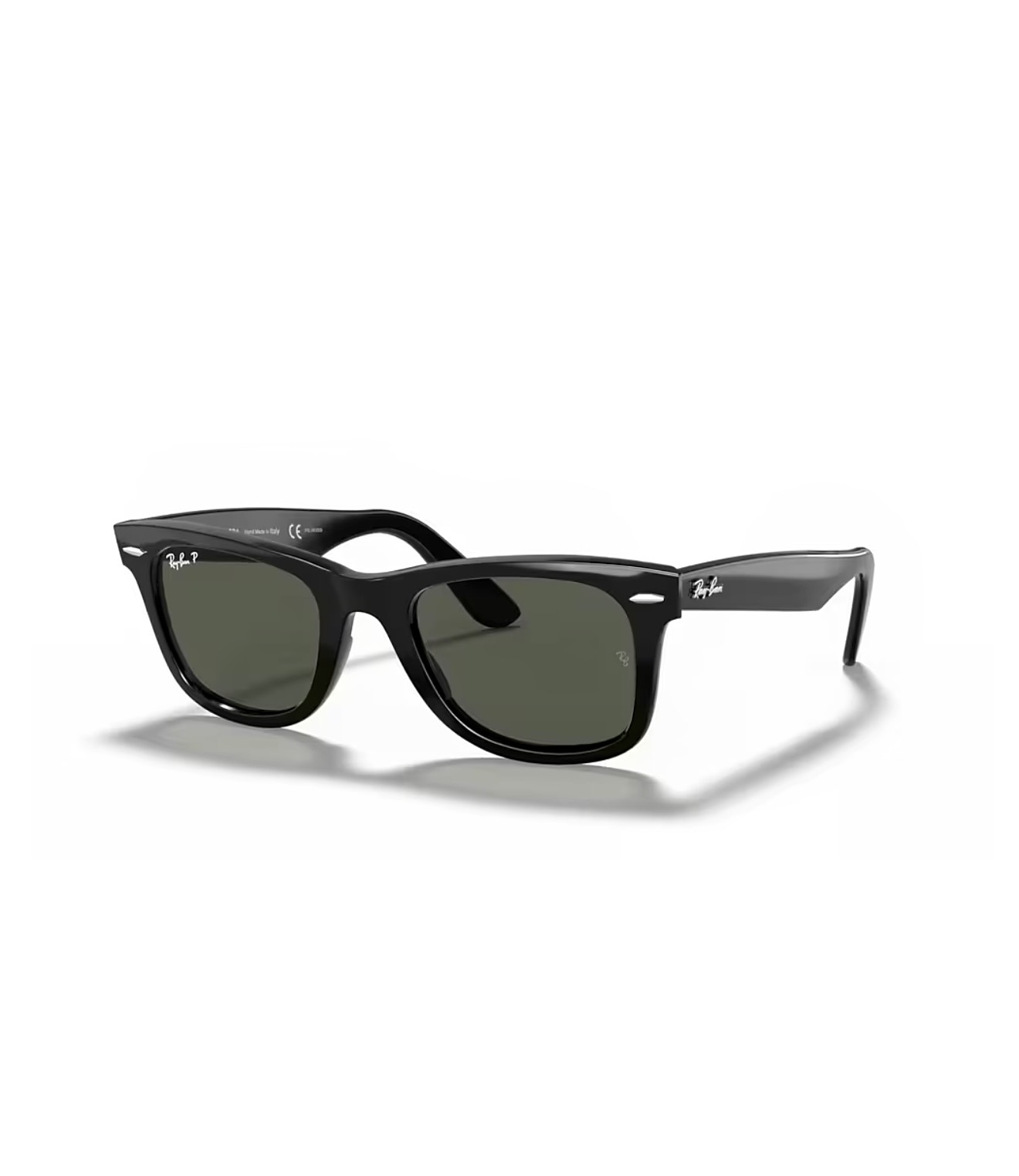 عینک آفتابی اسپرت ریبن ویفرر پلاریزه مدل RayBan RB2140 Wayfarer Polarized مشکی عدسی سبز 🇮🇹