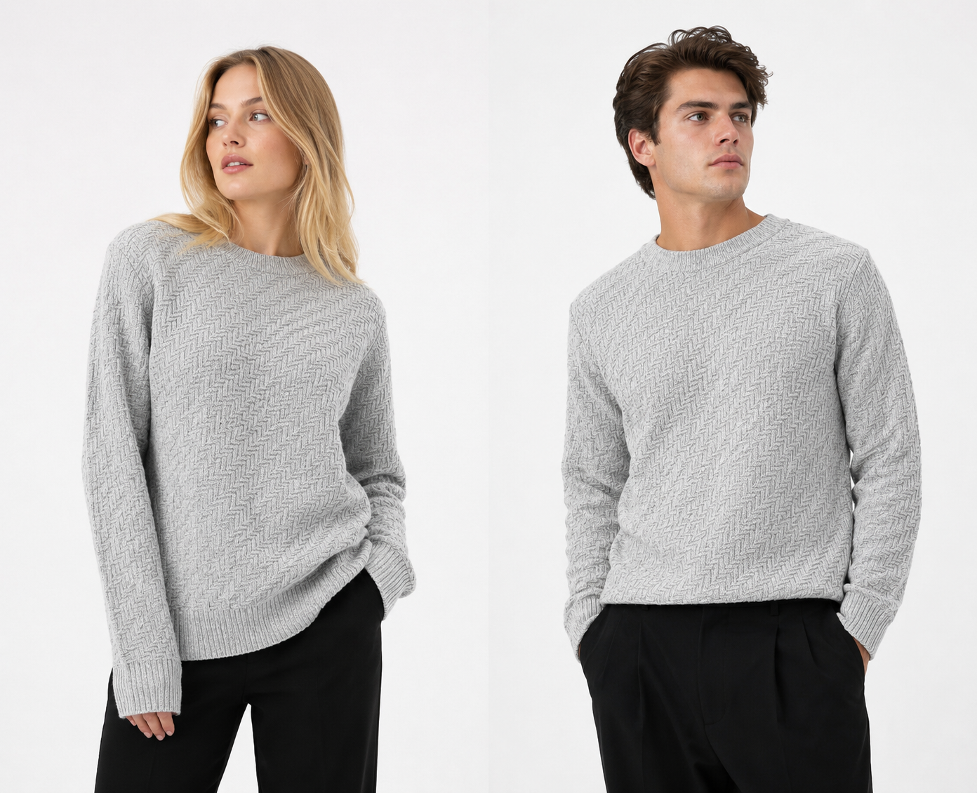 بافت PULL&BEAR طوسی روشن 🇪🇸