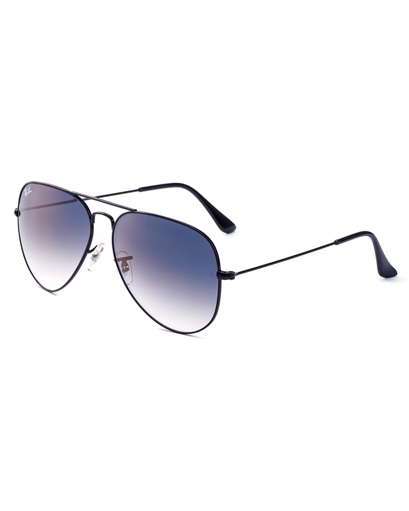 عینک آفتابی اسپرت خلبانی ریبن مدل RayBan RB3026 مشکی عدسی هایلایت آبی