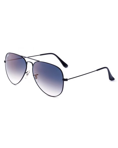 عینک آفتابی اسپرت خلبانی ریبن مدل RayBan RB3026 مشکی عدسی هایلایت آبی