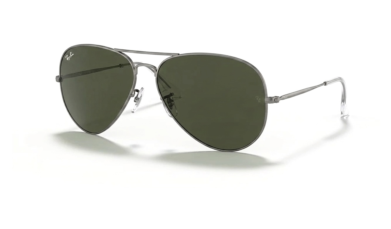 عینک آفتابی اسپرت خلبانی ریبن مدل RayBan RB3026 نوک مدادی عدسی سبز