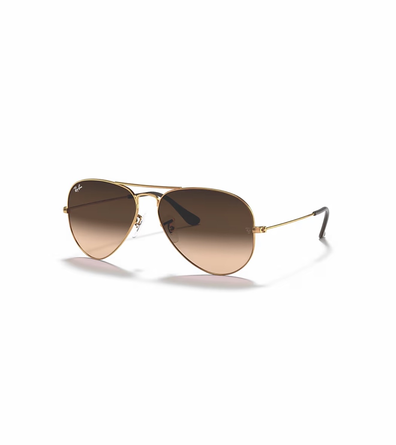 عینک آفتابی اسپرت خلبانی ریبن مدل RayBan RB3025 Aviator طلایی عدسی قهوه‌ای هایلایت