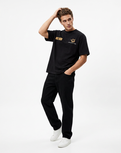 تیشرت گرم بالا پل اند بیر مشکی PULL&BEAR 🇪🇸