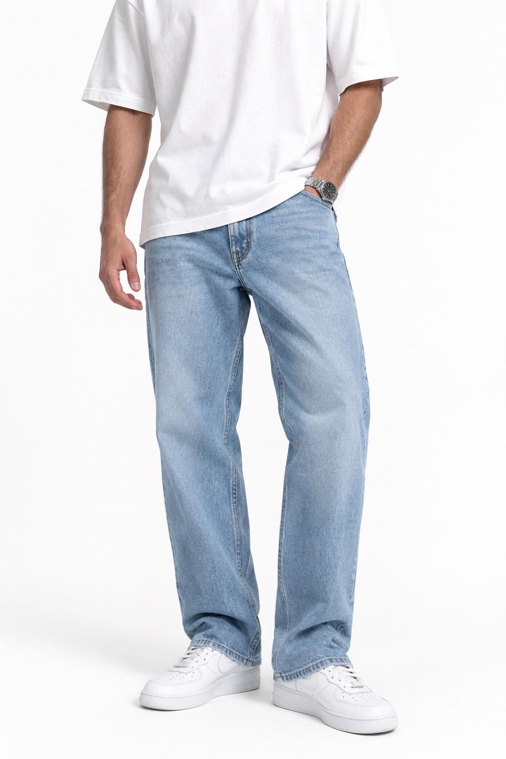شلوار جین برند JACK&JONES_18 🇩🇰 نیم بگ