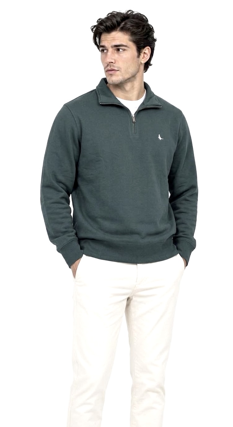 نیم زیپ گرم بالا جک ویلز JACK WILLS 🇺🇸 سبز