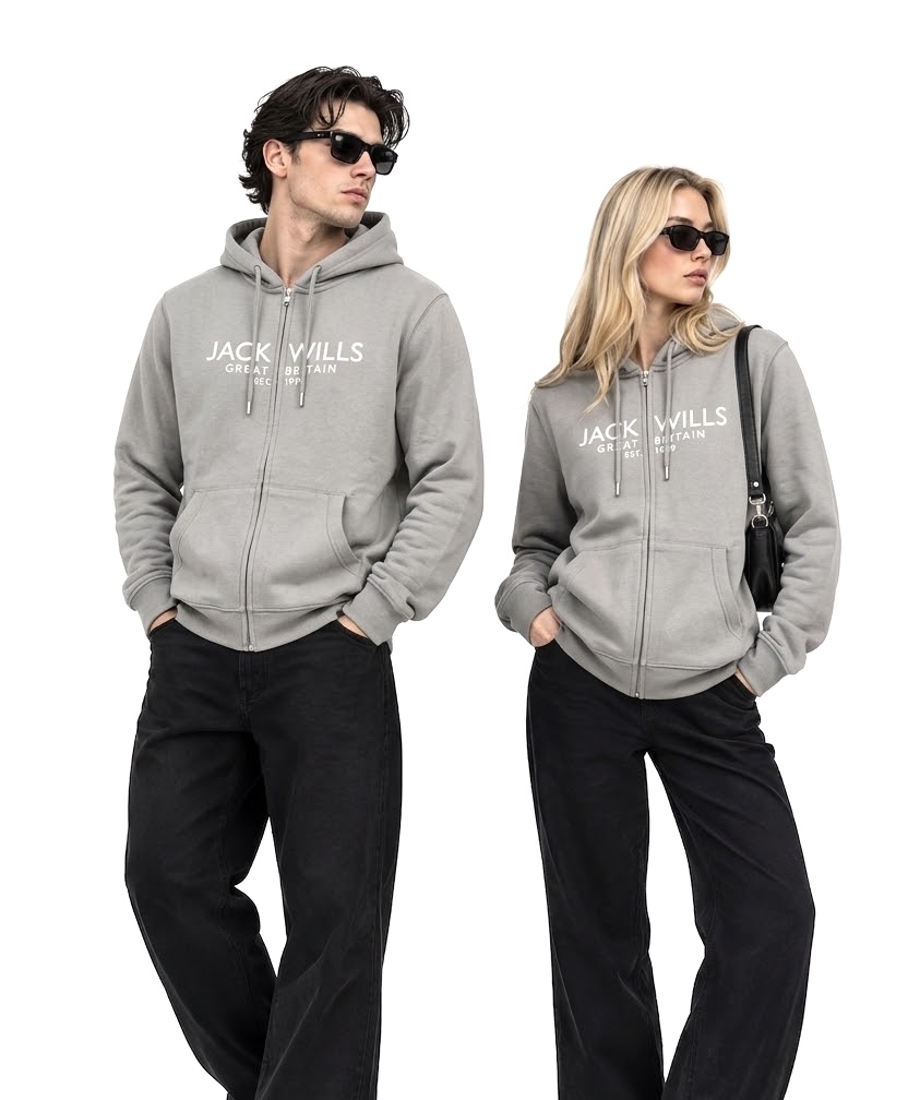 سویشرت گرم بالا طوسی جک ویلز دخترانه پسرانه | JACK WILLS 🇺🇸