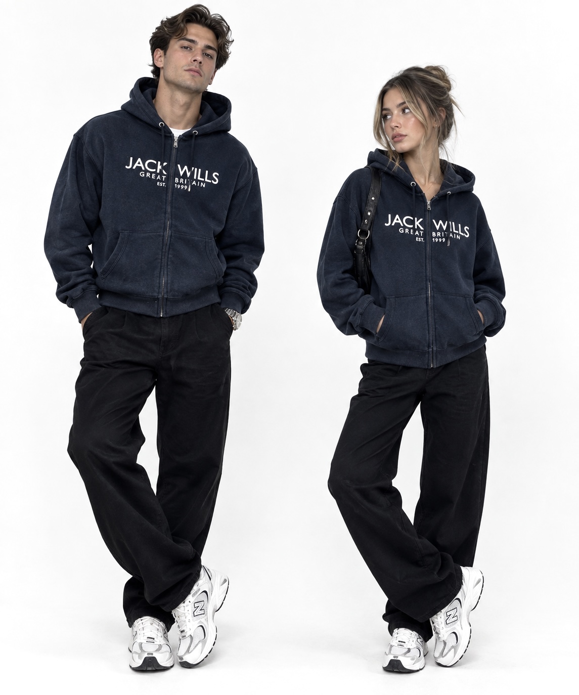 نیم زیپ گرم بالا جک ویلز JACK WILLS 🇺🇸 سرمه ای