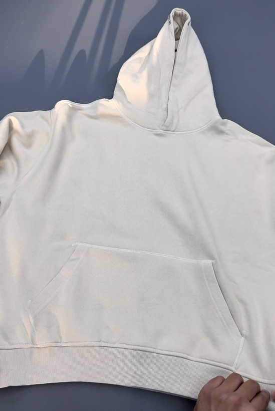 هودی گرم بالا دو رو مردانه زنانه BERSHKA کرم 🇪🇸