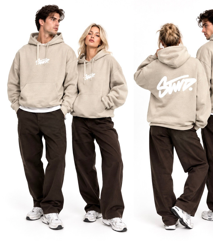هودی گرم بالا کرم دخترانه پسرانه پل اند بیرPULL&BEAR STWD 🇪🇸