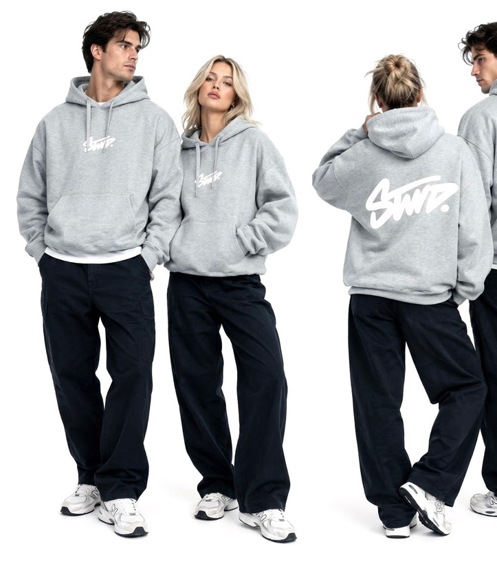 هودی گرم بالا طوسی روشن دخترانه پسرانه پل اند بیرPULL&BEAR STWD 🇪🇸