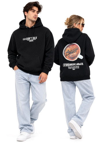 هودی گرم بالا مشکی دخترانه پسرانه پل اند بیرPULL&BEAR STWD 🇪🇸